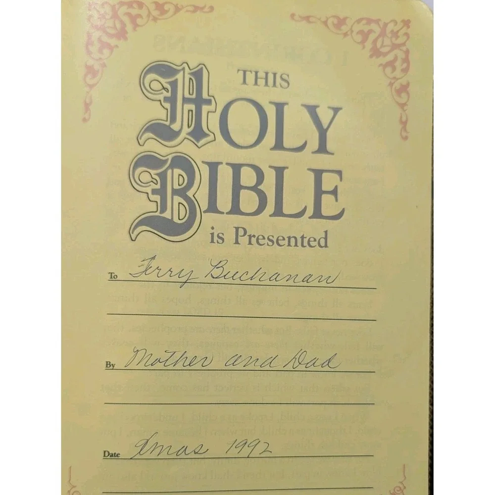 NKJV Holy Bible Thomas Nelson 234 Giant Print Red Letter Bonded Leather Vintage